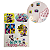 Adesivo 3D decorativo Minnie Mouse cartela com 5 unidades - Imagem 1