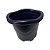 Vaso Redondo Pequeno Preto 2 litros Planta Flor Casa Jardim - Imagem 3
