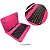 Capa com Teclado Rosa para Tablet 7 a 8 Polegadas + Caneta - Imagem 2