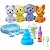 Kit pet 4 Cachorrinhos com Banheira + Acessórios casinha toy - Imagem 1