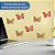 Borboletas Brilhantes Douradas Kit com 8 Peças Decorativas - Imagem 5