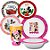 Kit Refeição Infantil de Personagens C/ 3 Peças Prato + Copo - Imagem 1