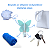 Kit com 3 Ganchos Adesivos Borboleta Multiuso Rosa ou Azul Decorativo - Imagem 6