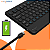Capa Giratória kit com Teclado Touchpad Rosa p/ Tablet M10 Q10 + Bolsa - Imagem 1