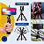 Kit Youtuber c/ Microfone Lapela Wireless + Mini Tripé Suporte Flexível - Imagem 5