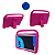 Kit Tablet Multilaser M7 3G 7 Polegadas + Capa c/ Alça Rosa + Maleta Peppa c/ Joias - Imagem 7