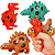 Bichinho de Apertar Dinossauro Anti Estresse Squishy Ball - Imagem 1