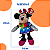 Kit Ursinho Pelúcia Minnie Mouse + Dado chaveiro - Imagem 5