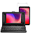 Case c/ Teclado + Película Crystal Clear  p/ Tablet M8 Wi-Fi M8 4G M8 4G Go Edition - Imagem 1