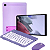 Capa Suporte P/ Tablet Galaxy A7 Lite Lilás + Teclado e Mouse Bluetooth - Imagem 1
