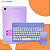 Capa Suporte P/ Tablet Galaxy A7 Lite Lilás + Teclado e Mouse Bluetooth - Imagem 3