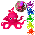 Polvo de Apertar com Luz Squishy Fidget Toys Anti Stress Ansiedade - Imagem 4