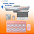 Capa Giratória para Tablet de 10 Polegadas + Teclado e Mouse Bluetooth Rosa - Imagem 17