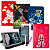 Capa com Suporte Para Tablet Positivo Twist Tab Estampada + Película + Caneta Touch - Imagem 1