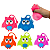 Brinquedo Antiestresse Coruja de Silicone Infantil com Luzes Coloridas - Imagem 4