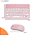 Capa Giratória Para Tablet Lenovo Tab M9 Estampada + Teclado e Mouse Rosa + Película - Imagem 7