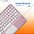 Capa Giratória Para Tablet Lenovo Tab M9 Estampada + Teclado e Mouse Rosa + Película - Imagem 8