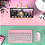 Capa Giratória Para Tablet Lenovo Tab M9 Estampada + Teclado e Mouse Rosa + Película - Imagem 10