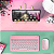 Capa Suporte Giratória Para Tablet Multilaser M10 Wi-fi Estampada + Teclado e Mouse Bluetooth Rosa - Imagem 6
