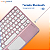 Capa Suporte Giratória Para Tablet Multilaser M10 Wi-fi Estampada + Teclado e Mouse Bluetooth Rosa - Imagem 9