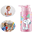 Squeeze Infantil Snoopy Rosa 500ml Garrafa de Água Escolar e para Passeios - Imagem 1