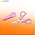 Tesoura Para Unhas de Bebê Cortar Infantil Perfect Baby Rosa Multikids - Imagem 3