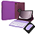 Super Kit para Tablet A9 ou A9 plus Samsung Roxo com Teclado Bluetooth e Capa - Imagem 1