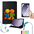 Kit capa giratória Tablet Para Samsung Galaxy Tab A9 + Pelicula + Fone + Protetor de cabo - Imagem 3