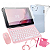 Kit Capa Transparente Pelicula de vidro Suporte Fone  Caneta Touch Teclado e Mouse Para Tablet Lenovo Tab M9 - Imagem 1