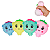 Kit 4 Frutinhas Squish de Apertar Anti-Stress – Brinquedo Sensorial para Alívio do Estresse e Estímulo Sensorial - Imagem 1