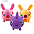 Kit 3 Bichinhos Squish de Apertar (Unicórnio/Coelho) Anti-Stress – Brinquedo Sensorial para Alívio do Estresse e Estímulo Sensorial - Imagem 8