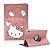 Capa Giratória Universal para Tablet Samsung Galaxy Tab S10 Fe– Estampa da Hello Kitty com Seu Nome - Imagem 1