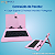Capa com Teclado Embutido Rosa Universal para Tablets 7", 8" e 9" | Proteção, Estilo e Produtividade - Imagem 3