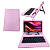 Capa com Teclado Embutido Rosa Universal para Tablets 7", 8" e 9" | Proteção, Estilo e Produtividade - Imagem 1
