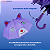Guarda Chuva Sombrinha Infantil com Orelhinhas e Apito + Varinha Mágica Encantada Luz e Som Kit - Imagem 3