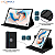 Case giratória Para Ipad Mini 6 + Teclado e Mouse Rosa via Bluetooth - Imagem 11