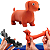 Kit 4 Cachorrinhos de Brinquedo de Modelar Esticar e Encolher | Antistress Infantil Divertido e Elástico - Imagem 5