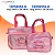 1.	Kit Maternidade Bolsa e Frasqueira Rosa Princesa para Bebê Menina Impermeável Multifuncional Alça Dupla Reforçada par - Imagem 2