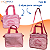 1.	Kit Maternidade Bolsa e Frasqueira Rosa Princesa para Bebê Menina Impermeável Multifuncional Alça Dupla Reforçada par - Imagem 5