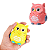 Kit 2 Brinquedos de Corujinha Aperta e Anda Infantil | Diversão Garantida e Estímulo ao Desenvolvimento Motor - Imagem 1