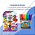Kit Livro de Atividades Colorir Infantil Patrulha Canina Didático + Kit Canetinhas Hidrocor Toy Story 12 Cores Tris Lavá - Imagem 2