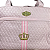 Bolsa Maternidade Rosa Coroa Dourada Elegância e Pratica p/Dia a Dia - Imagem 7