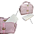 Bolsa Maternidade Rosa Coroa Dourada Elegância e Pratica p/Dia a Dia - Imagem 6