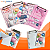 Kit Mini Prancheta Estampa Gatinhos + Bloco de Notas 40 Folhas Desenhos Fofos p/ Escritório Escola Papelaria - Imagem 7