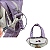 Kit Bolsa Maternidade Roxa Ursinhos Bolsa Grande + Frasqueira - Imagem 4