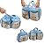 Kit Maternidada Azul Urso e Balão Bolsa+Frasqueira:Delicadeza e Estilo - Imagem 5