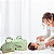 Kit Bolsa Maternidade Verde Com Carrinho Bordado + Frasqueira Bebê - Imagem 9