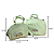 Kit Bolsa Maternidade Verde Com Carrinho Bordado + Frasqueira Bebê - Imagem 3