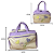 Kit Maternidade Lilás Flores Bolsa Grande + Frasqueira Bebê - Imagem 3