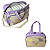 Kit Maternidade Lilás Flores Bolsa Grande + Frasqueira Bebê - Imagem 7